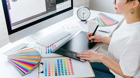 各種デザイン販促物等の制作のイメージ